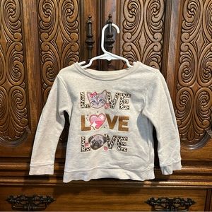 Garanimals cat & dog pullover sweatshirt